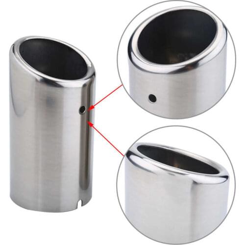 Pair of Car Exhaust Tail Pipes Muffler Tips for Golf Tiguan Passat Touran for BMW 325i 328i Car Auto accessories