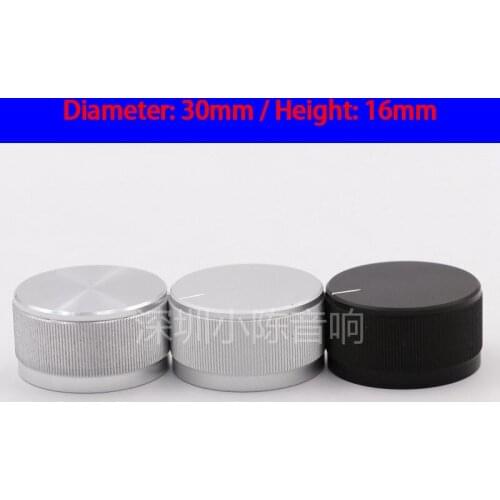 KYYSLB 30*16mm All Aluminum Solid Knob Tube Amplifier Amplifier CD Player Volume Potentiometer Knob Chassis Knob