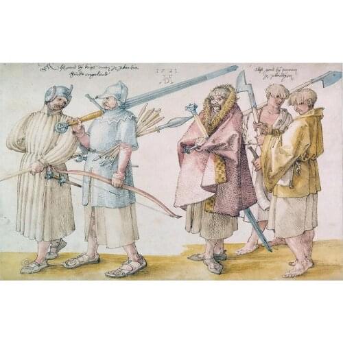 Custom mural on the wall 3d wallpaper Hand drawn European medieval character warrior decor photo wallpaper for living room