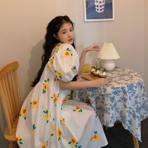 Puff Skirt Dress Female Summer New Style French First Love Small Long Skirt Japanese Cute Doll Skirt