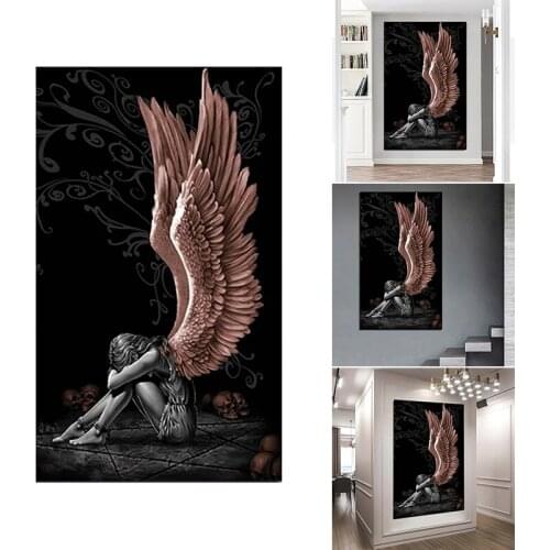 Sitting Angle 5D Diamond Painting Pictures DIY Crystal Rhinestone Embroidery Self-adhesive Painting for Home Wall Decor Poster