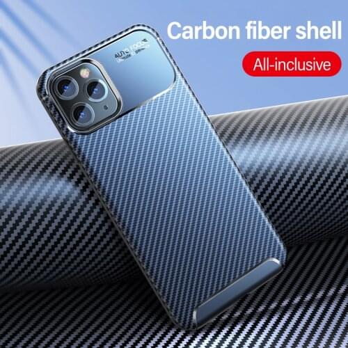 Ultra-thin Carbon Fiber Silicone Phone Case For iPhone 11 Pro Max SE XSMax XR XS X 8 7 6s 6 Plus Luxury Camera Protection Cover