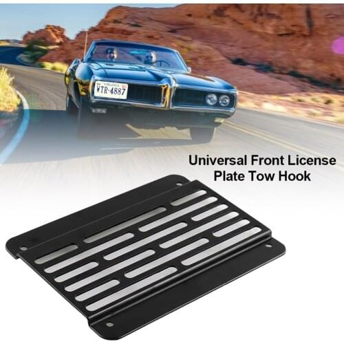 Universal Bull Bar Front License Plate Car Front License Plate Tow Hook Number plate Holder Durable Relocation Mounting Kit