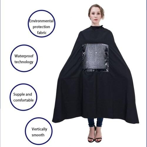 Haircut Waterproof See-through Cloth Non-stick Hair Square Cloth Adult Hair Salon Haircut Waterproof Cloth