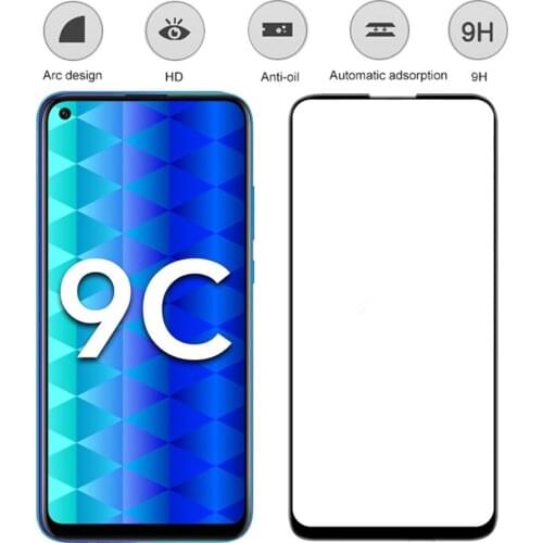 3D Tempered Glass Tempered Glass For Huawei Honor 9C Glass Screen Protector For Huawei Honor 9A 9S Full Cover Glass Film