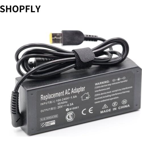 20V 4.5A AC Adapter Charger For Lenovo ThinkPad X1 Carbon G700 G500 Touch Ul505 Ultrabook Power Supply