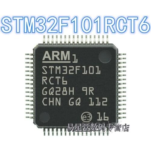 1PCS 100% new original authentic STM32F101RCT6 QFP-64 32F101RCT6 QFP64 32-bit microcontroller chip