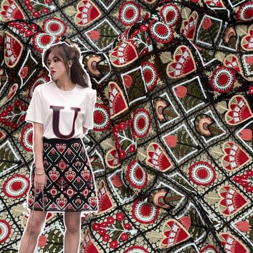 117cm x50cm high quality colorful water soluble chemical embroidery fabric handmake DIY lace wedding fashion women dress