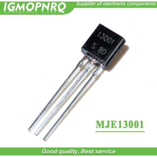 100pcs MJE13001 13001 TO-92 600V 200MA NPN Transistor new original