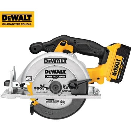 DEWALT 20V Electric Saw Circular Woodworking 165mm Blade Wood 4000mAh Circular Saw Tools Wood Cutter 55mm Cuttiing Depth Dewalt