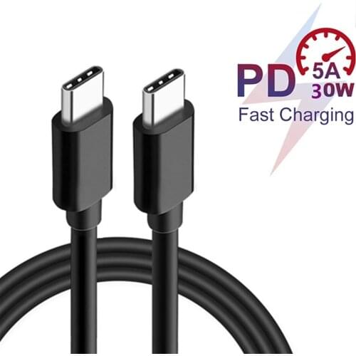 For Samsung S21 S20 S30 A02s 5G 30w Cable Surper Fast Charge Type C To Type C Pd PPS Quick Charging For Galaxy Note 10 20 Ultra