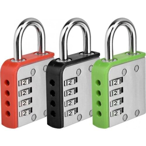Door Lock Multi color 4-digit Combination Password Padlock For Door Warehouse Industry Padlock serrure electronique