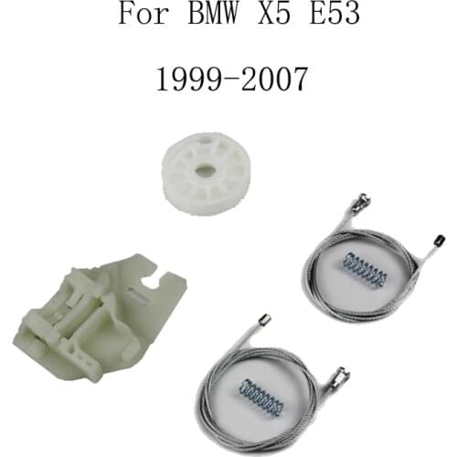 For BMW X5 E53 1999-2007 Power Electric Car Window Regulator Window Lifter Repair Kit Set Rear Left