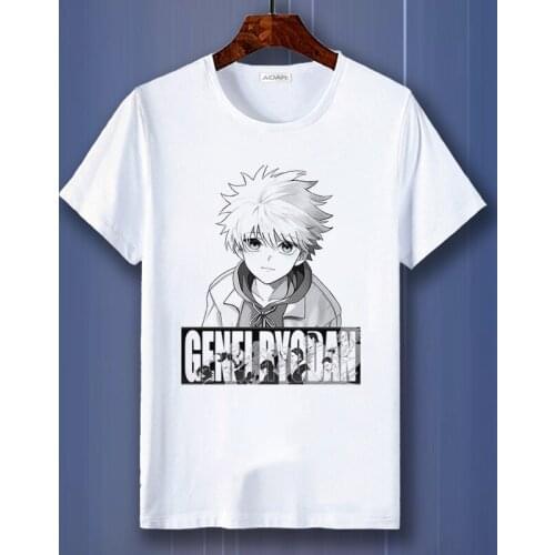 HUNTER X HUNTER Killua Zoldyck Cosplay T-shirt Gon Freecss Hisoka Summer T Shirt Short Sleeves tshirt Casual Top Tee Costume