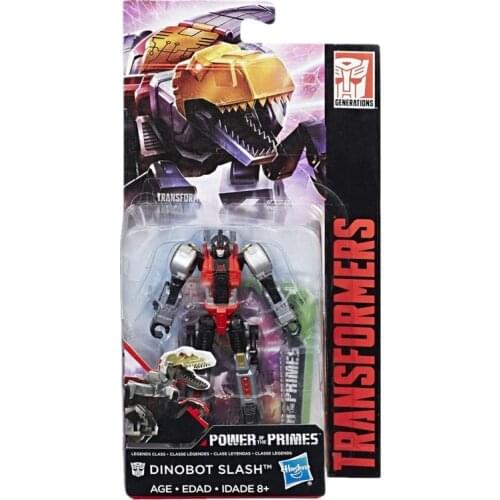 10cm Hasbro Transformers toys Generations Poder de los Primes clase leyendas Dinobot Slash anime action figure model Speelgoed