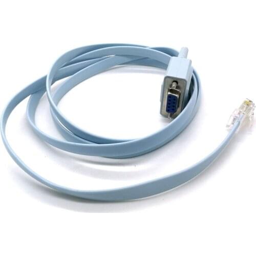1.5M RS232 DB9 to RJ45 Cat5 Ethernet Adapter Cable for Router Network