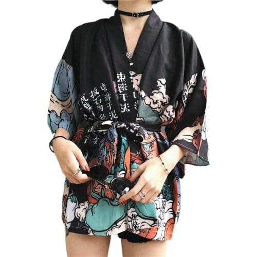 Kimonos woman 2020 Japanese kimono cardigan cosplay shirt blouse for women Japanese yukata female summer beach kimono D001