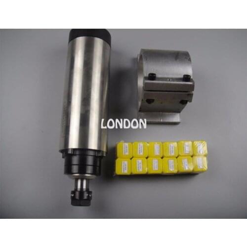 CNC spindle kit ER20 2.2KW air cooling spindle + 1 matched spindle support+12 pieces ER20