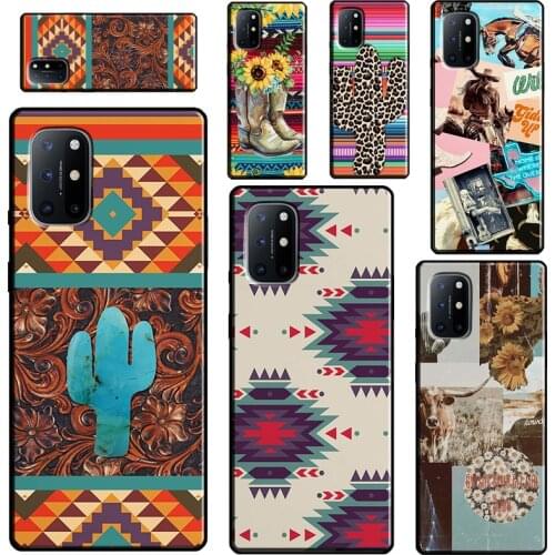 Western Cowgirl Cowboy Boho Aesthetic For OnePlus 9 Pro 8 Pro Nord 8T 9R Case Cover For Realme 8 Pro 6 7 Q3 Pro GT C21 C11 C3