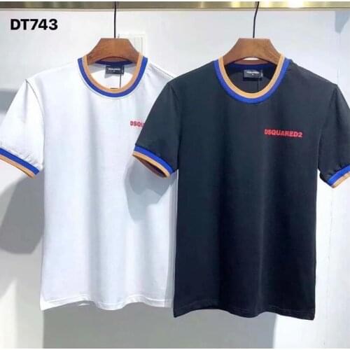 Mens DSQ2 Summer Fashion Short Sleeve T-shirt Tops Streetwear Tops DT743