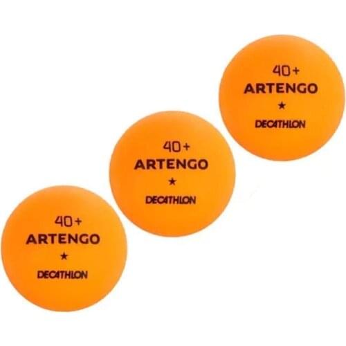 Artengo Ttb100 Table Tennis Ball Ping Pong Ball Orange (3 Pcs)