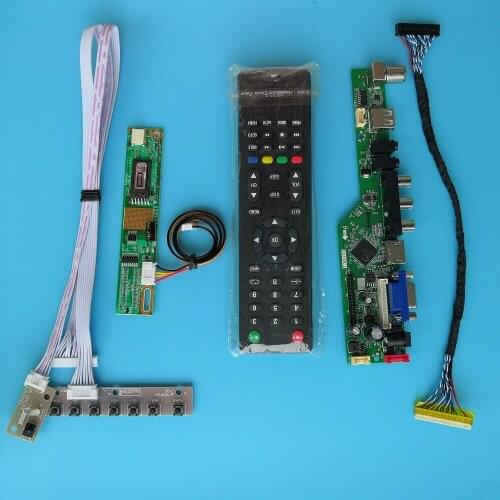 For LP133WX1(TL)(N2) Driver Board 30pin VGA AV TV Controller USB Module Digital Signal HDMI 1 lamps 13.3" New 1280X800
