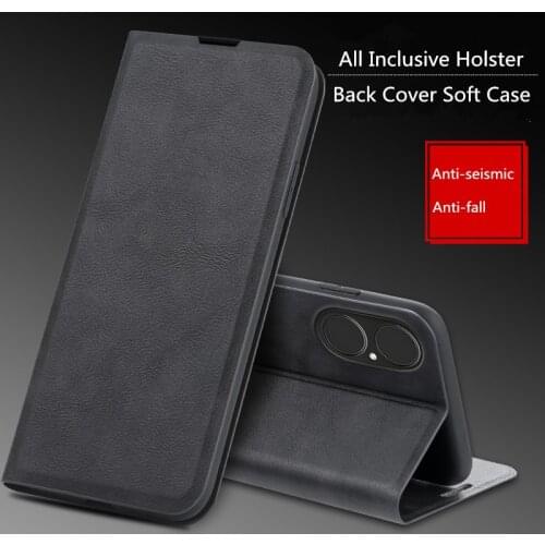 Luxury Flip Wallet Leather Case for Huawei P50 Pro Coque Folded Stand Card Slot Etui Shockproof Full Protection Ultra thin Cover
