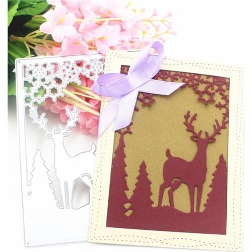 Metal Cutting Die Of Fawn Tree Scrapbooking Mold Paper DIY Card Postcard Handmade Craft Stencil Album Handcraft Embossing Moulds