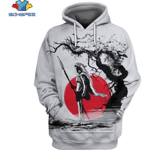 SONSPEE Hot hoodie Totoro Mononoke Hime Anime Harajuku 3D Print Winter Warm Men Hoodies Woman Clothes Pullover Thick Sweatshirt