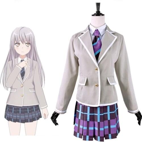 Unisex Anime Cos BanG Dream! Preppy Lolita School Student Cosplay Costumes Uniform Sets