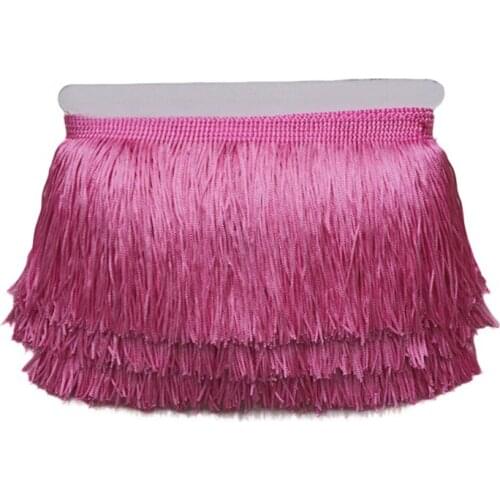 10 Meters Chainette Fringe Lace Polyester Tassel Trim Sewing Latin Dance Stage Dress Costume Curtain DIY Garments Accessories