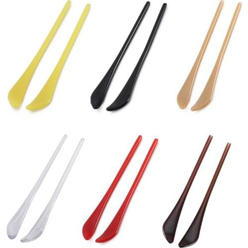 100pairs(200pcs) Anti slip Plastic Temple Tips For Metal Temple Glasses Eyewear Temple Tips imitate acetate Eyeglasses temple