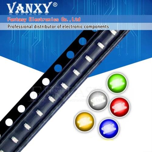 100PCS 0603 SMD LED diodes light yellow red green blue White Hot sale