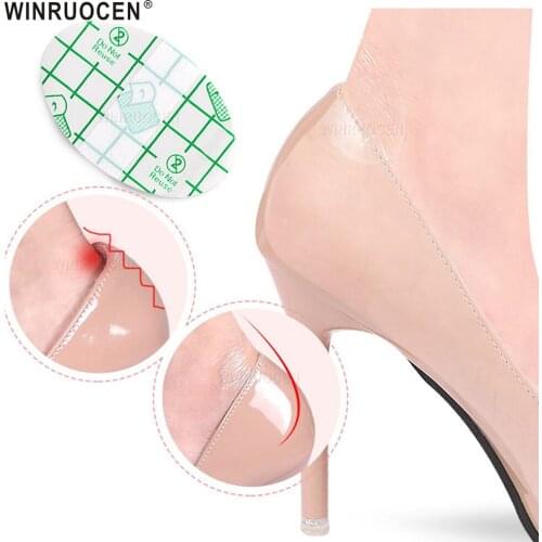 20PCS Gel Shoes Stickers Soft Hydrocolloid Pads Relief Pain Blisters Bunions Corns Calluses Friction Pressure Spots Heel Pain