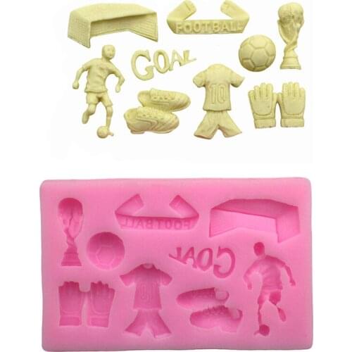3 Style Mini 3D Football Basketball Baseball Cake Silicone Soccer Molds Party Fondant Sugarcraft Decor Gumpaste Tools Chocolate