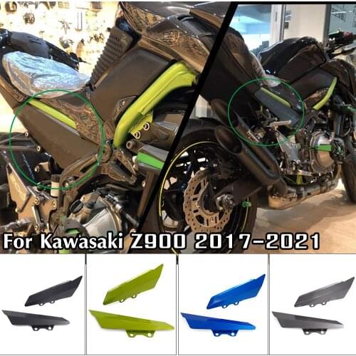 Motorcycle CNC Aluminum Left & Right Fairing Side Panel Cover Plate For Kawasaki Z900 2017 2018 2019 Blue Green Silver Black