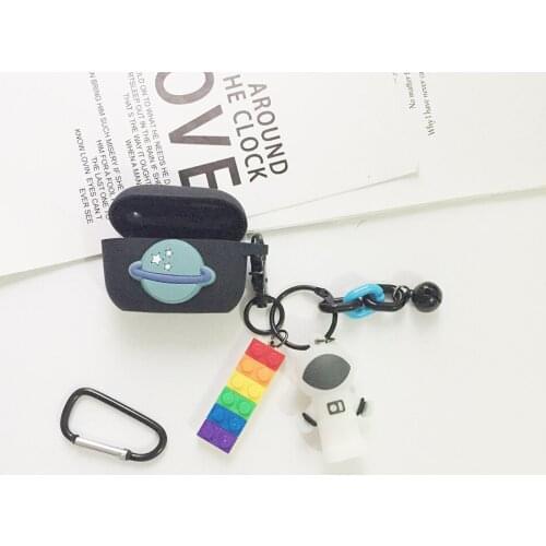 For QCY T10 / T11 Case Cartoon astronaut Silicone Protective Case For QCY T11 Wireless Bluetooth earphone Cover for qcy t10