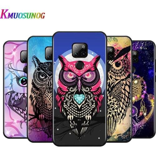 Animal Owl Art for Huawei P Smart Z S Pro Plus 2021 2020 Nova 7i 7 6 SE 5i 5Pro 4E 4 3i 3e 3 2 2i Lite 2 Phone Case