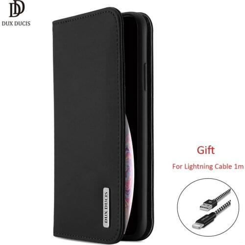 Dux Ducis Genuine Leather Wallet Case For Iphone Xs Max Vintage Magnet Card Flip Case For Iphone Xr Xs Max Phone Cover Coque New
