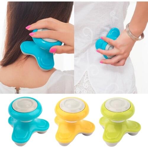 Electric Handled Wave Vibrating Back Massager USB Battery Full Body Head Neck Massage Ultra-compact Lightweight Portable Mini