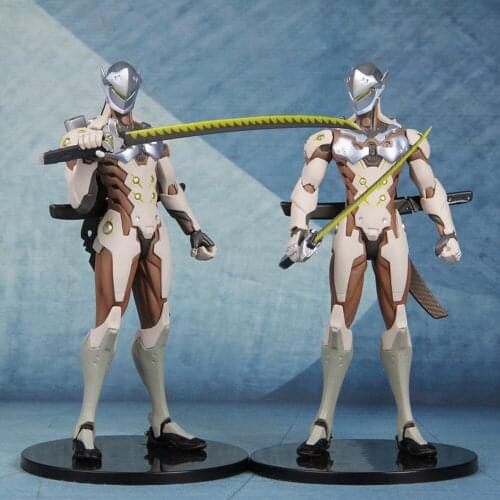 Simulation Anime-Overwatch Game Hero Genji Figure Action Girls Boy Toys Car Ornaments Doll Accessories Model Adult Birthday Gift