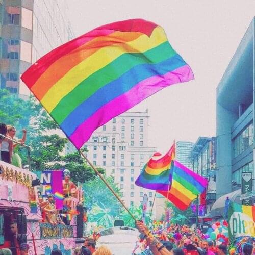 Lgbt Flag Homosexual Philadelphia Philly LGBT Gay Pride Rainbow Flag Outdoor Banner 60*90cm/90x150cm Polyester Rainbow Flags