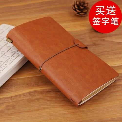 Pocket book Handbook Retro travel notepad Loose-leaf notebook Stationery korean simplicity Literature and Art Student Diary
