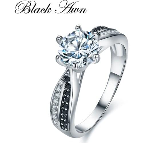 2021 New Classic 925 Sterling Silver Fine Jewelry Trendy Engagement Bague Femme Rings for Women Wedding Rings Bijoux C031