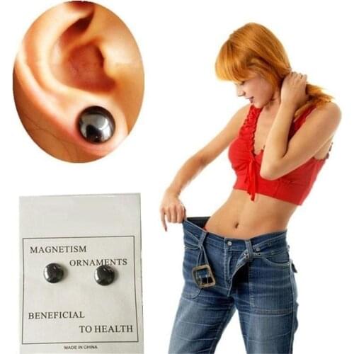 Beauty Slim Magnetic Ear Studs Acupuncture Points Massager Earrings Health Care