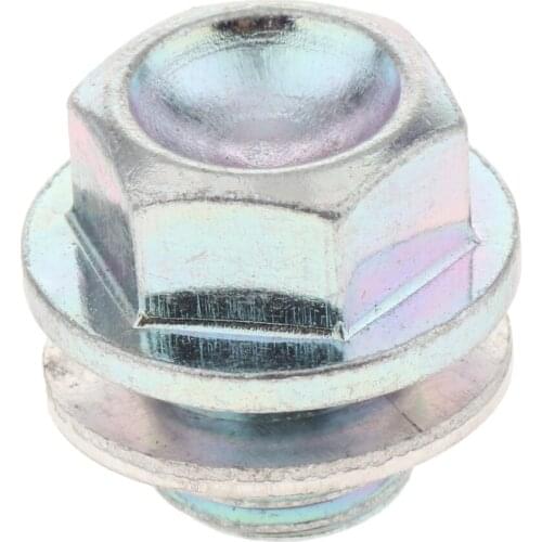 M14x12mm Silver Magnetic Engine Oil Pan Drain Sump Filter Adsorb Plug