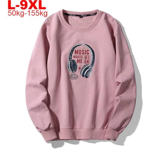 Men T-shirts Long Sleeve Spring Autumn Streetwear Tshirts Plus Size Big Tees 6XL 7XL 8XL 9XL Mens Long-sleeve T-Shirt For Man