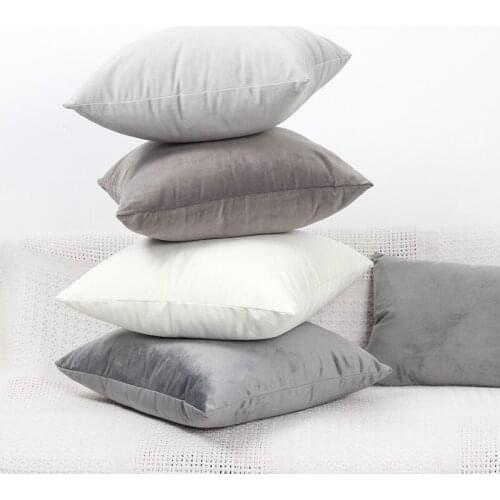Cushion Cover Pillowcase Solid Color Pillow Case Cojines Decor Sofa Throw Pillows Room Pillow Cover Decorative