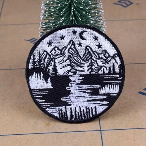 Nicediy Van Gogh Knife Heart Skull Patch DIY Embroidery Iron on patches For Clothing Punk Patch On Clothes Rock Badge Applique