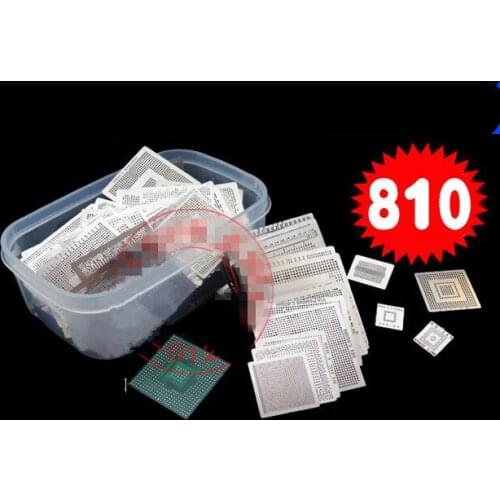 New Upgrade 810/model BGA Stencil Bga Reballing Stencil Kit with direct heating Reballing station Replace+9/PCS BGA Solder balls